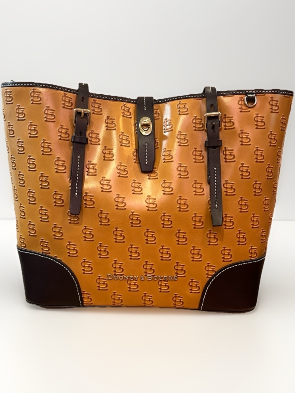 DOONEY & Bourke MLB St.Louis Cardinals Cognac Large Tote Bag Purse NWOT $448
